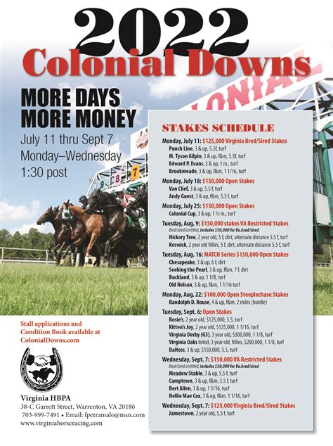 thoroughbred stakes schedule 2022.